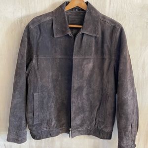Vintage John Ashford suede leather bomber jacket